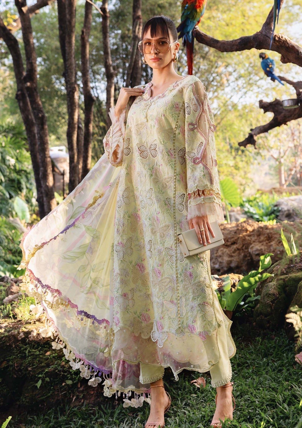 Premium Butterfly Cotton Ladies Suit – Casual Pakistani Fashion Dress (3 Piece)