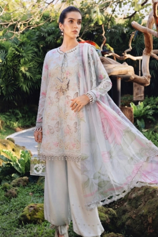 Elegant Butterfly Embroidered Ladies Suit – Premium Pakistani Dress by PEIRHAN (3 Piece)