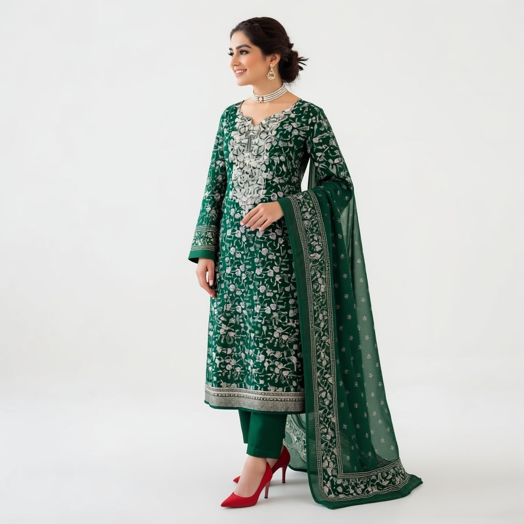 3 Piece Ladies Suit – Modern Eastern Wear for Women (3 Piece)