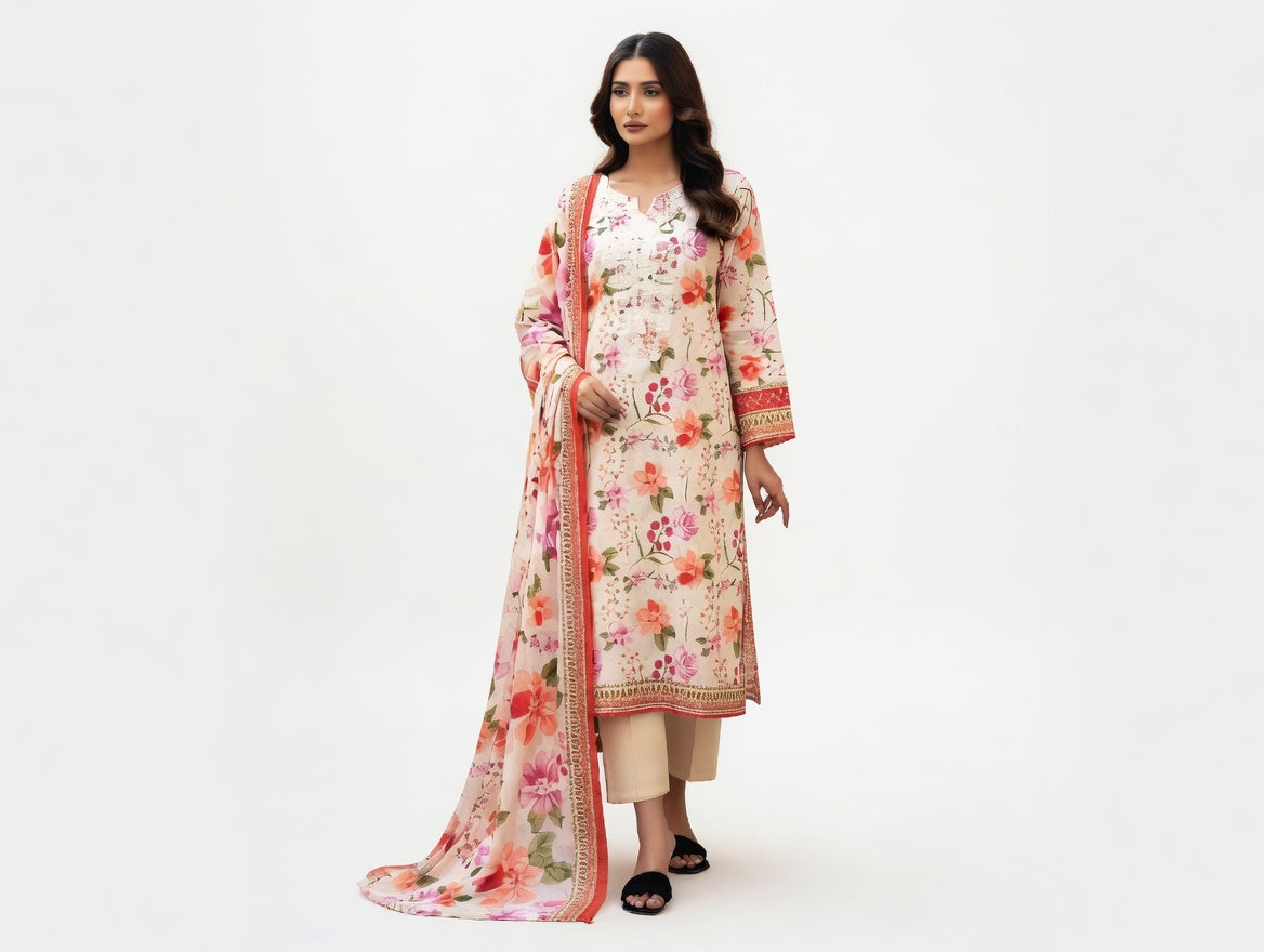 Designer Pakistani Suit for Girls – Trendy PEIRHAN Collection (3 Piece)