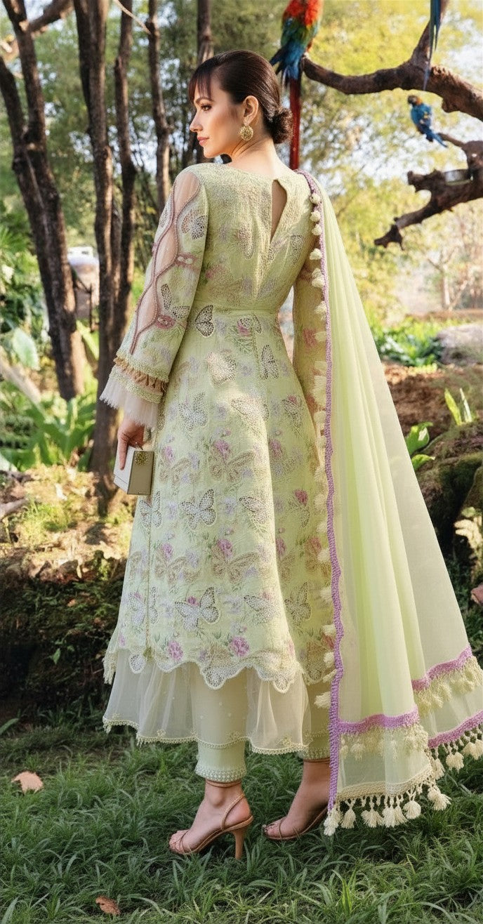 Premium Butterfly Cotton Ladies Suit – Casual Pakistani Fashion Dress (3 Piece)